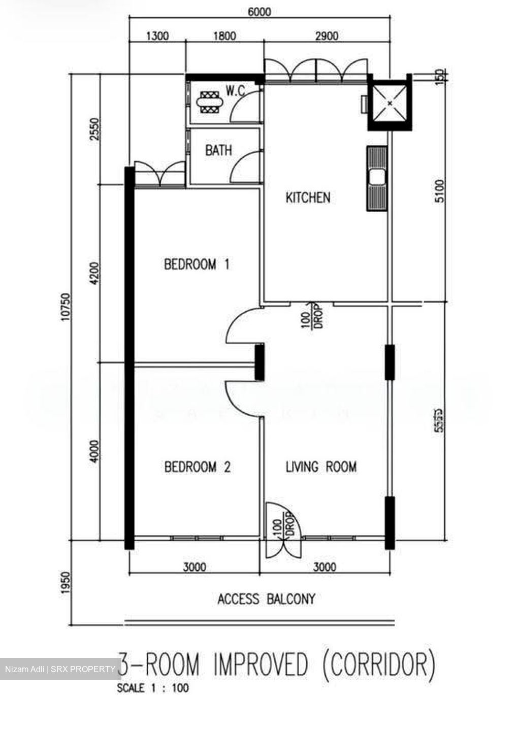 Blk 174 Kebun Baru Link 1 (Ang Mo Kio), HDB 3 Rooms #635736541